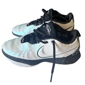 Nike LeBron James 21 Conchiolin Pearl Leather Basketball Shoes HF5841-100 Sz 7.5